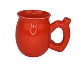 "Stoner Mom" Ceramic Pipe Mug, Red (10.5oz) Puffin Peacock